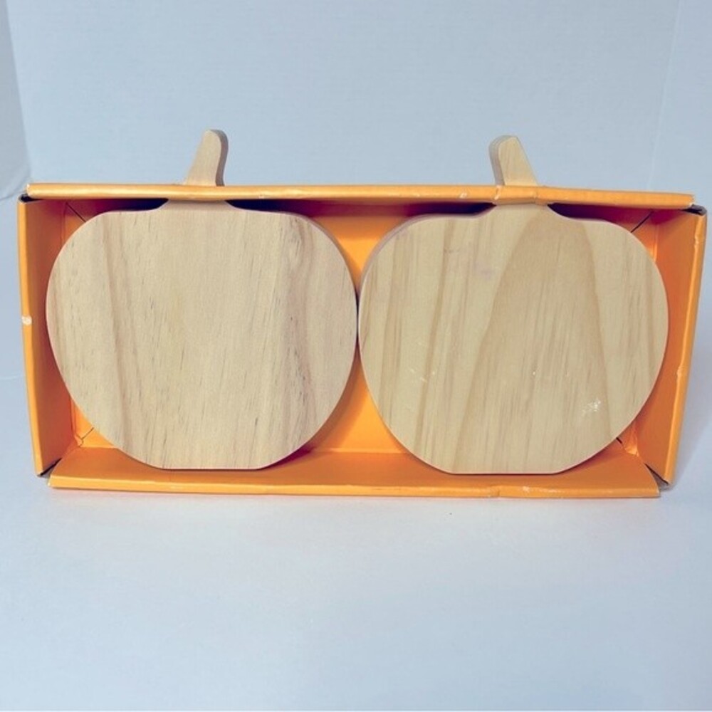 Wooden Craft Set of 2 Halloween Fall Hanging Pumpkins Ready for Painting NEW!